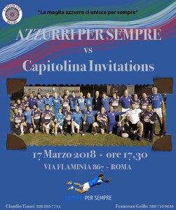Locandina Azzurri per sempre 2018